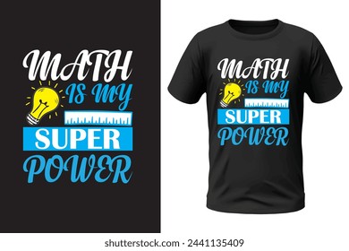 Math t-shirt design and vector file