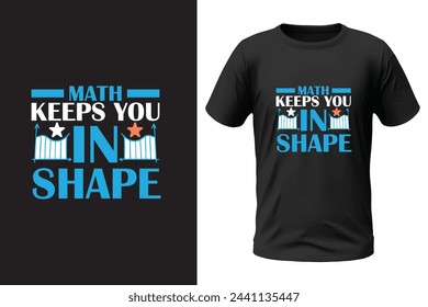 Math t-shirt design and vector file