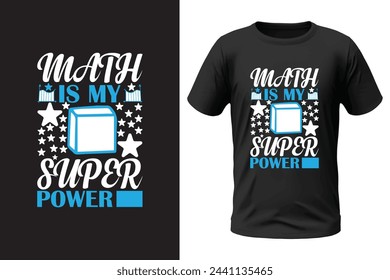 Math t-shirt design and vector file