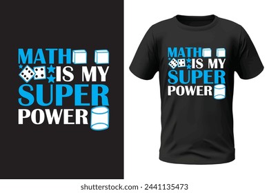 Math t-shirt design and vector file