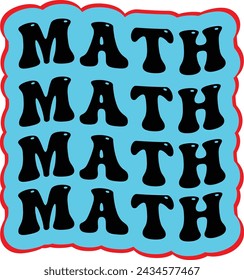 Math typography and t-shirt design