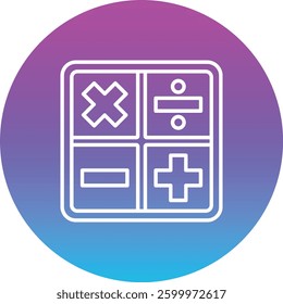 Math vector icon. Can be used for printing, mobile and web applications.