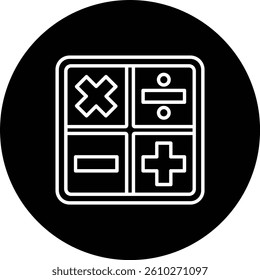 Math vector icon. Can be used for printing, mobile and web applications.