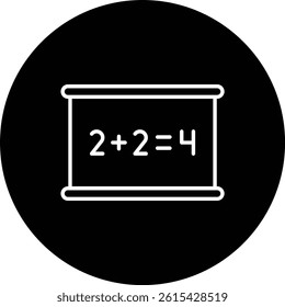 Math vector icon. Can be used for printing, mobile and web applications.