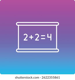 Ícone de vetor matemático. Pode ser usado para impressão, aplicativos móveis e da Web.