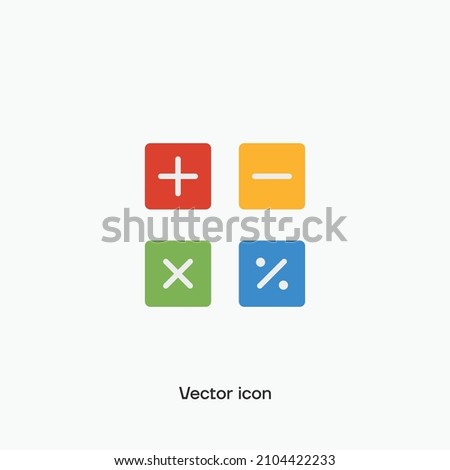 Math vector icon. Premium quality.