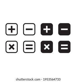 Math vector icon for web sites and apps