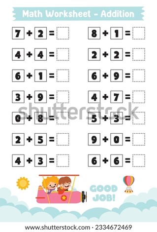 Math Worksheet Design For Kids