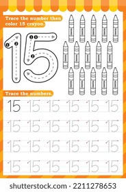 Math worksheet. Numbers activity - Lets learn numbers. 