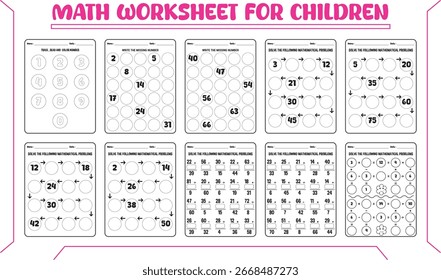 Math worksheets for children 4th grade