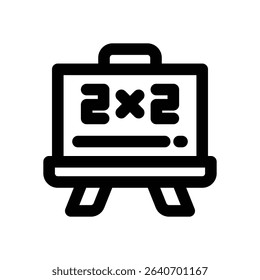 mathematic line icon. Clean and minimalist vector icon for websites, mobile apps, presentations, and logos. Fully scalable and customizable for any project.