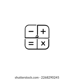 Mathematic Line Style Icon Design