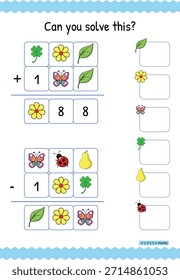 Enigma Matemático para crianças. Jogo de Matemática - Você pode resolver isso? 