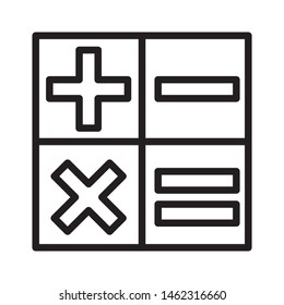 Mathematic Symbol Vector Illustration Design