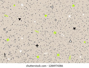 Mathematical background. Abstract grunge bright vector background.