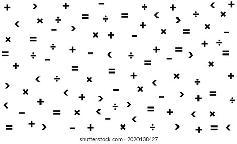 Mathematical background, mathematical symbols in light background