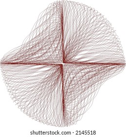 Mathematical Bezier line art
