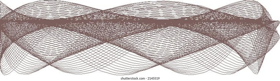 Mathematical Bezier line art