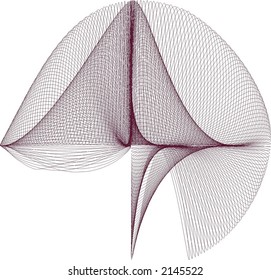 Mathematical Bezier line art
