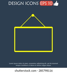 mathematical board icon. Flat vector illustrator  EPS