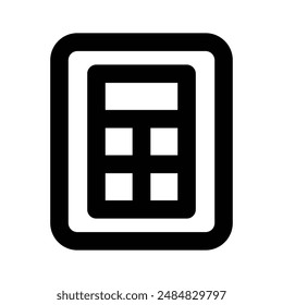 Cálculos matemáticos, dispositivo de cálculo, icono de calculadora