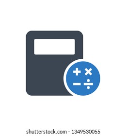 Mathematical calculations icon