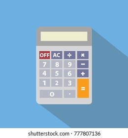 mathematical calculator icon for business calculations education and finance vector