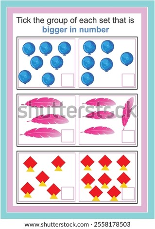 Mathematical educational game for children. Circle the bigger number worksheet. bigger smaller number worksheet for kids.