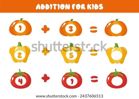Mathematical educational game for children. Complete the series and fill in the missing numbers. Solve the equation.Educational cards for children.Addition up to 10.