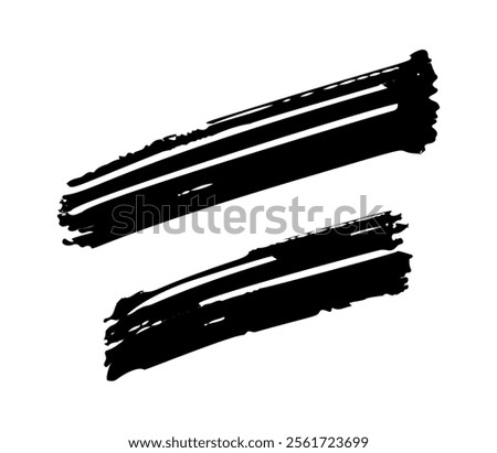 Mathematical equal sign brush stroke