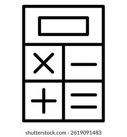 Mathematical Equations and Calculations vector Icon Design