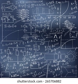 Mathematical equations and formulas - illustration