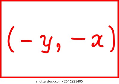 fórmula matemática coordenada simetria sobre a origem 0,0 . geometria analítica, coordenadas pontuais e distância