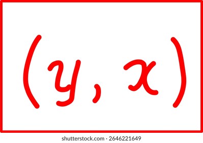 fórmula matemática da simetria das coordenadas em relação à linha y=x. geometria analítica, coordenadas dos pontos e distância