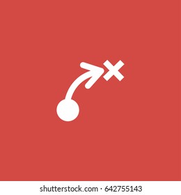 mathematical formula icon. sign design. red background
