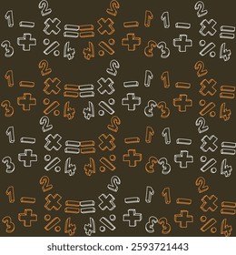mathematical formula pattern background vector illustration