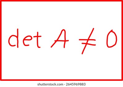 mathematical formula unique solution conditions, algebra of linear equation systems