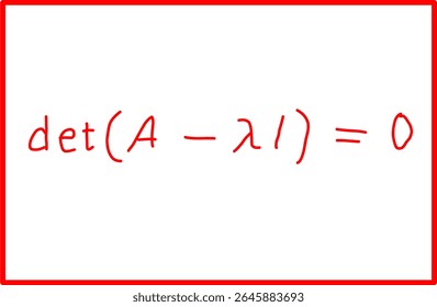 mathematical formulas of eigenvalues, eigenalgebra and diagonalization