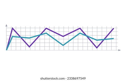 Diseño de elementos de folletos de gráficos matemáticos. Funciones de gráfico. Ilustración vectorial con espacio de copia vacío para texto. Forma editable para la decoración de afiches. Marco creativo y personalizable