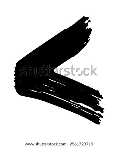 Mathematical hand-drawn less than sign