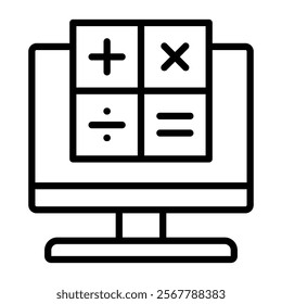 Mathematical Icon Element For Design