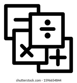 mathematical icon isolated sign symbol vector illustration - high quality black style vector icons
