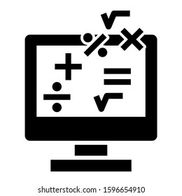 mathematical icon isolated sign symbol vector illustration - high quality black style vector icons
