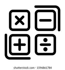 mathematical icon isolated sign symbol vector illustration - high quality black style vector icons
