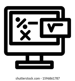 mathematical icon isolated sign symbol vector illustration - high quality black style vector icons
