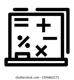 mathematical icon isolated sign symbol vector illustration - high quality black style vector icons
