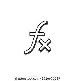 símbolo intergal matemático ícone modelo vetorial ilustração logotipo design
