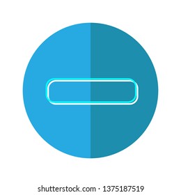 mathematical minus colorful outline icon,financial minus icon