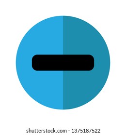 mathematical minus colorful outline icon,financial minus icon
