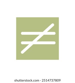 Operação matemática ou símbolo diferente